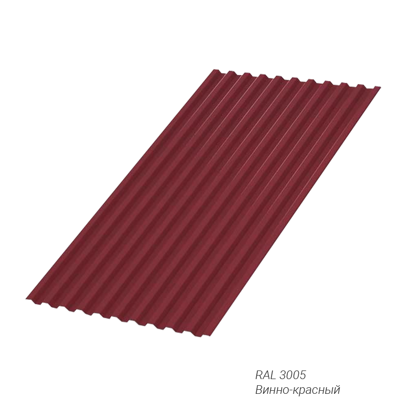 Профнастил Металл Профиль C21 0,45 мм покрытие Полиэстер (PE) заказной цвет