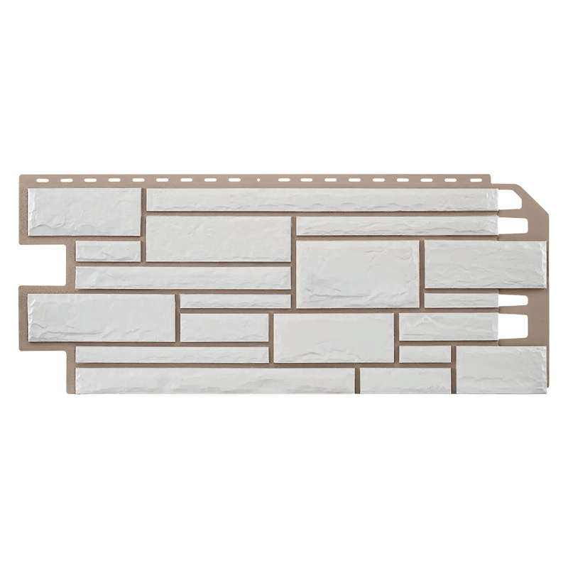 Фасадная панель NoBrand Камень Белый 1140x480 мм