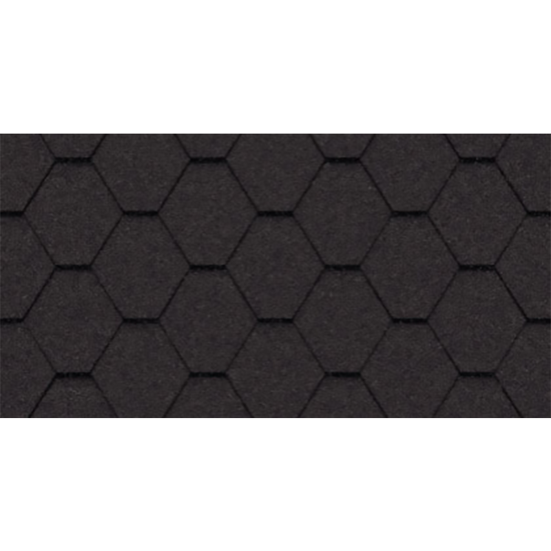 Гибкая черепица Icopal Natur Графитно-черный SBS-битум 3 м²