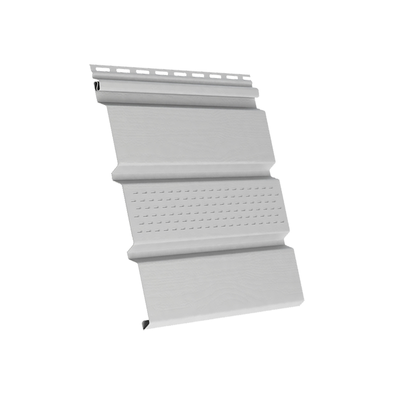 Софит с центральной перфорацией NoBrand 230 мм Белый 3000 мм