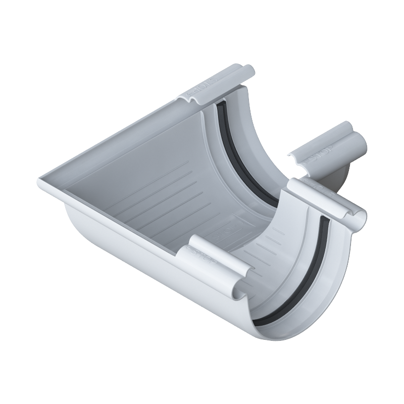 Угол желоба универсальный 90° Альта-Профиль Элит D125 Белый