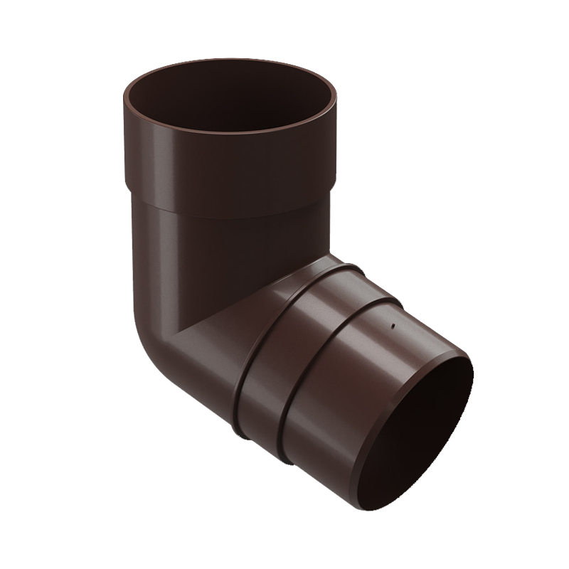 Колено трубы 72° Docke PREMIUM D85 Шоколад RAL8019