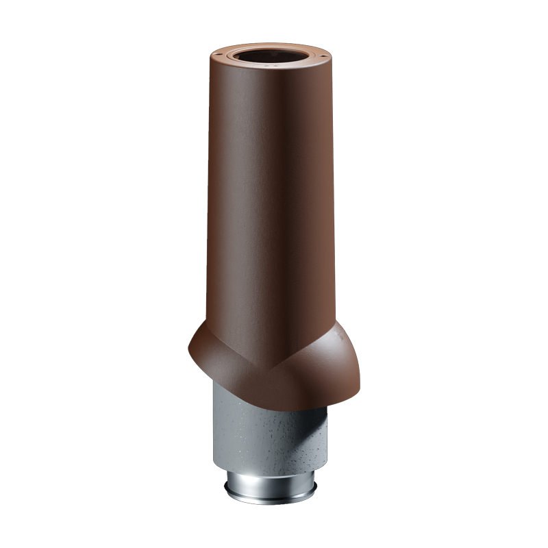 Труба вентвыхода Premium ИЗЛ-125/700 Docke RR32 Темно-коричневый изолированная