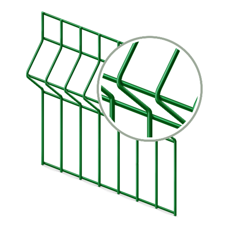 Панель ограждения Каскад 3D Оптимум Zn + ПВХ RAL6005 ячейка 60x200 2500x2000 мм