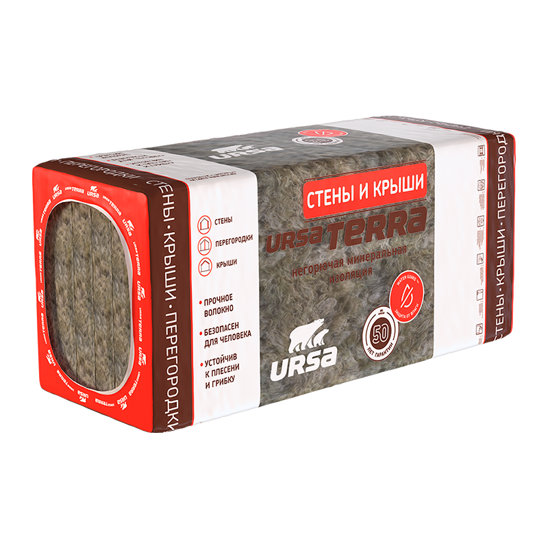 URSA TERRA 36 плита 1250x610 100 мм 5 шт.