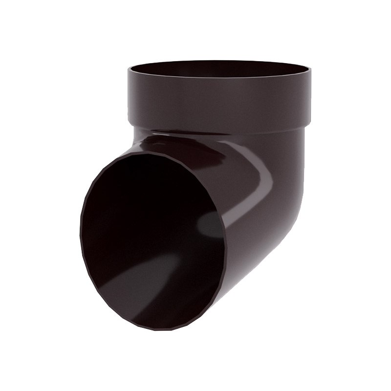 Колено сливное Grand Line ПВХ Классика D87 Коричневый RR32