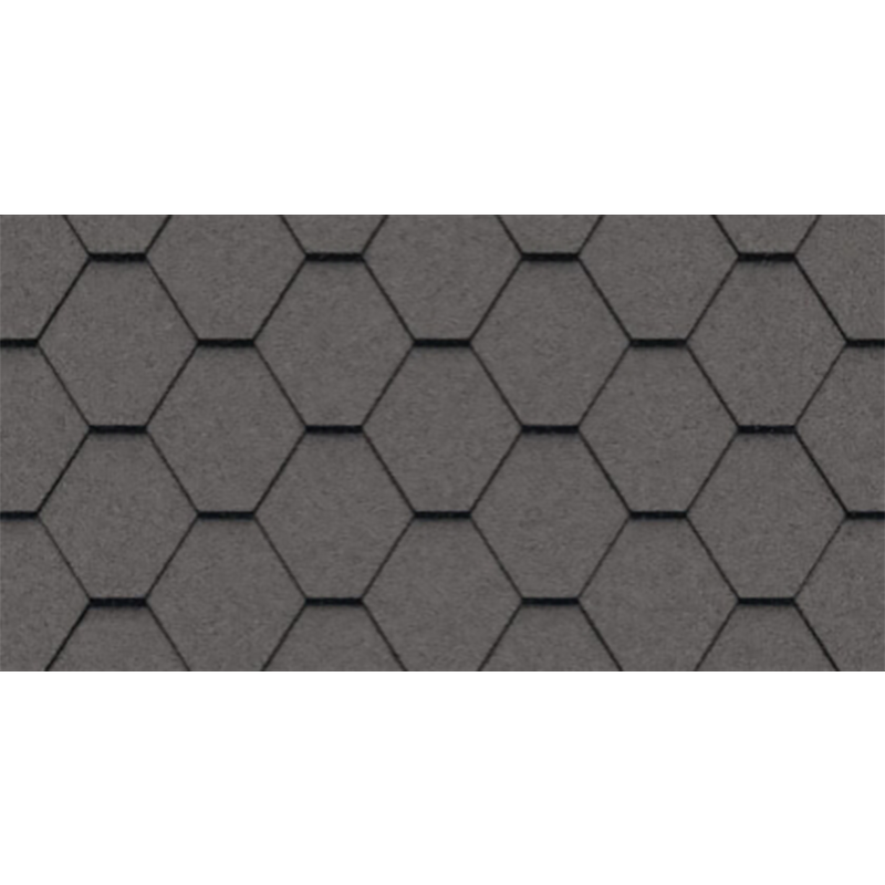 Гибкая черепица Icopal Natur Угольно-серый SBS-битум 3 м²