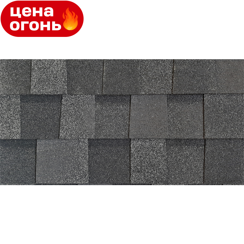 Гибкая черепица Керабит Лапландия PREMIUM Антрацитовый ламинированная SBS-битум 2,57 м²