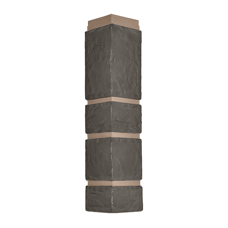 Внешний угол для фасадной панели NoBrand Камень Серый