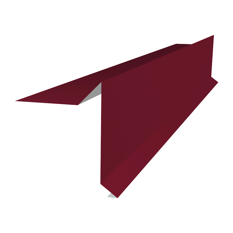 Ветровая планка PE 0,4 мм RAL3005 2000 мм