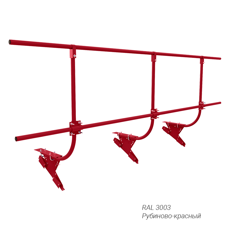 Кровельное ограждение для фальцевой кровли D-Bork PREMIUM 32 мм RAL заказ 3000 мм 1,2 м