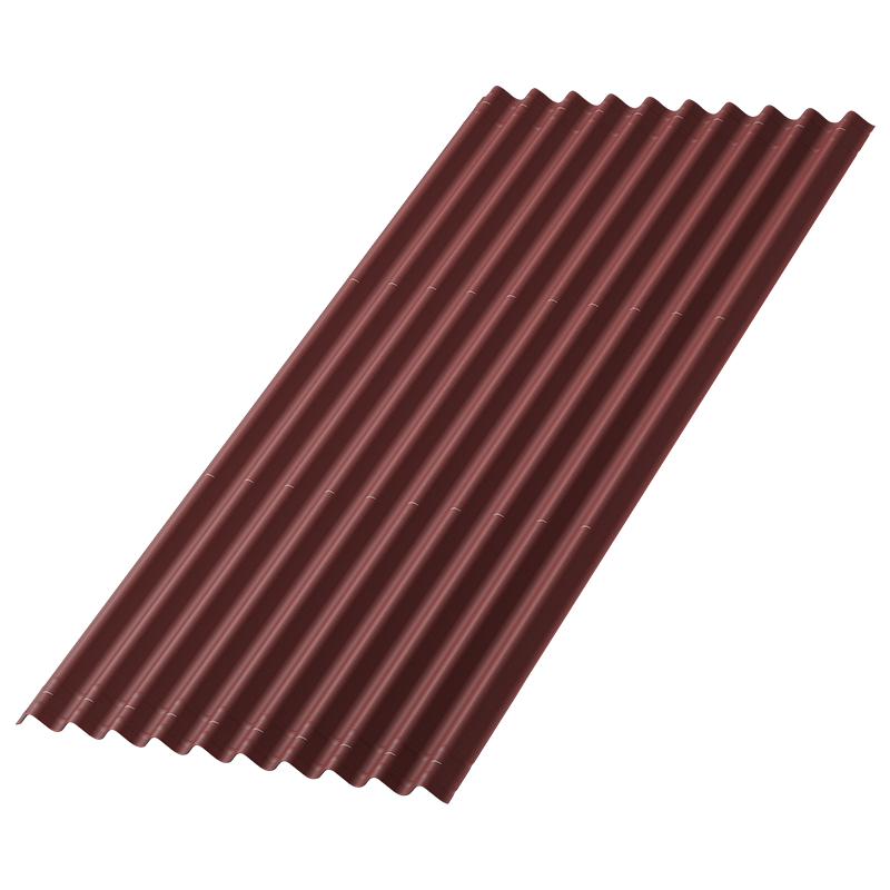 Волнистый лист Ондулин Смарт Красный 1950x960 мм