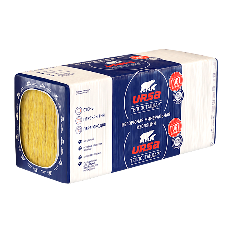 URSA GEO ТеплоСТАНДАРТ плита 1230x610 100 мм 6 шт.