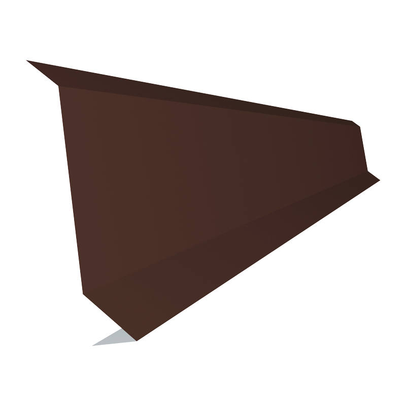 Пристенная планка PE 0,4 мм RAL8017 2000 мм