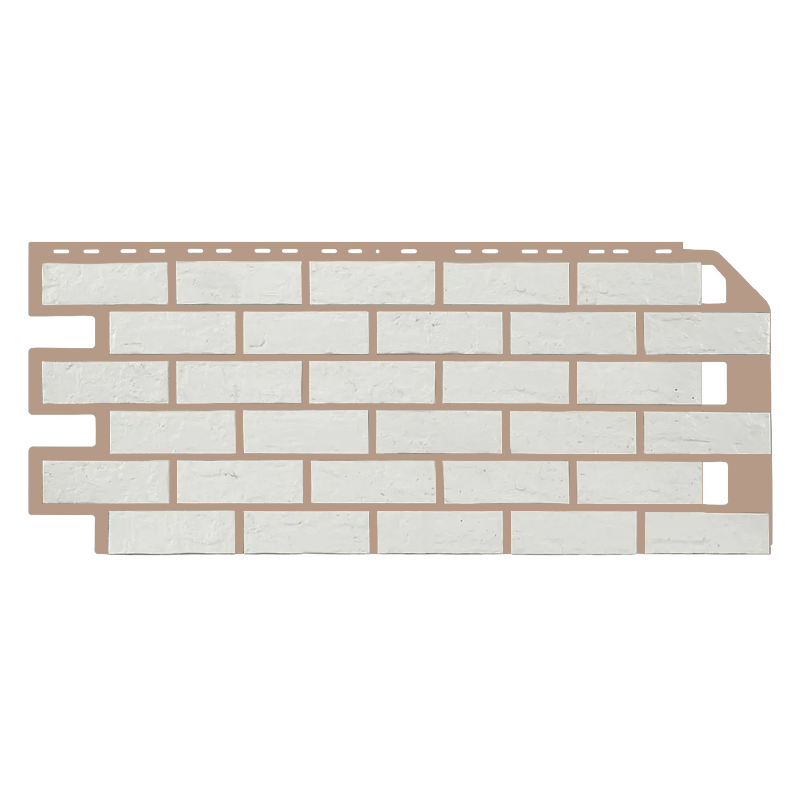 Фасадная панель NoBrand Кирпич Белый 1140x480 мм