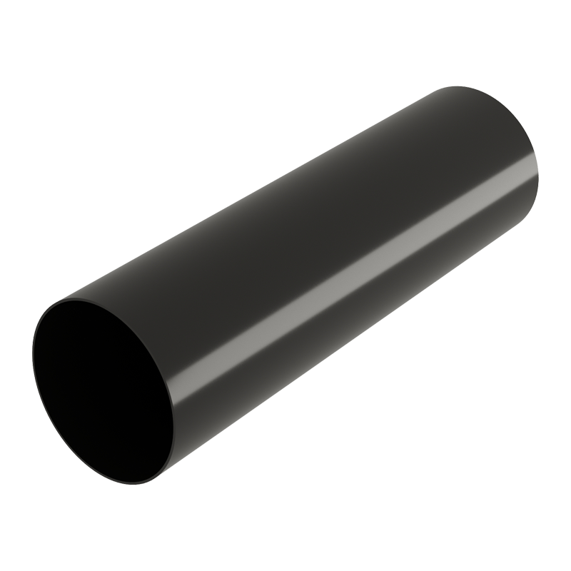 Труба водосточная Grand Line ПВХ Дизайн D87 Черный RAL9005 3000 мм в Санкт-Петербурге