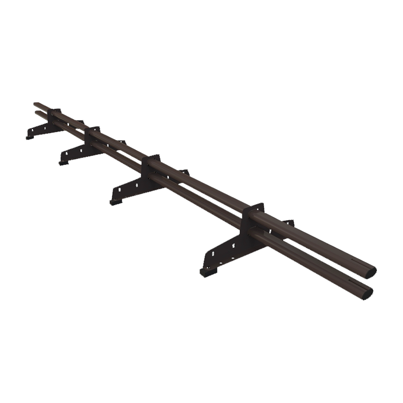 Снегозадержатель трубчатый D-Bork PREMIUM RAL8017 45x25 мм сечение овальное 3000 мм