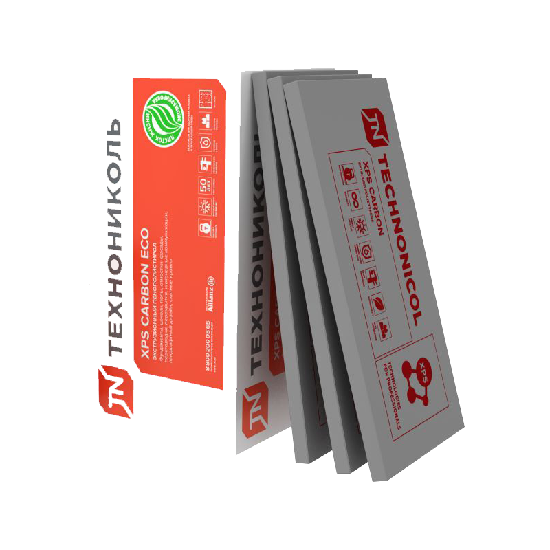ЭПП (XPS) ТехноНИКОЛЬ CARBON ECO плита 1180x580 50 мм кромка L-образная 8 шт.