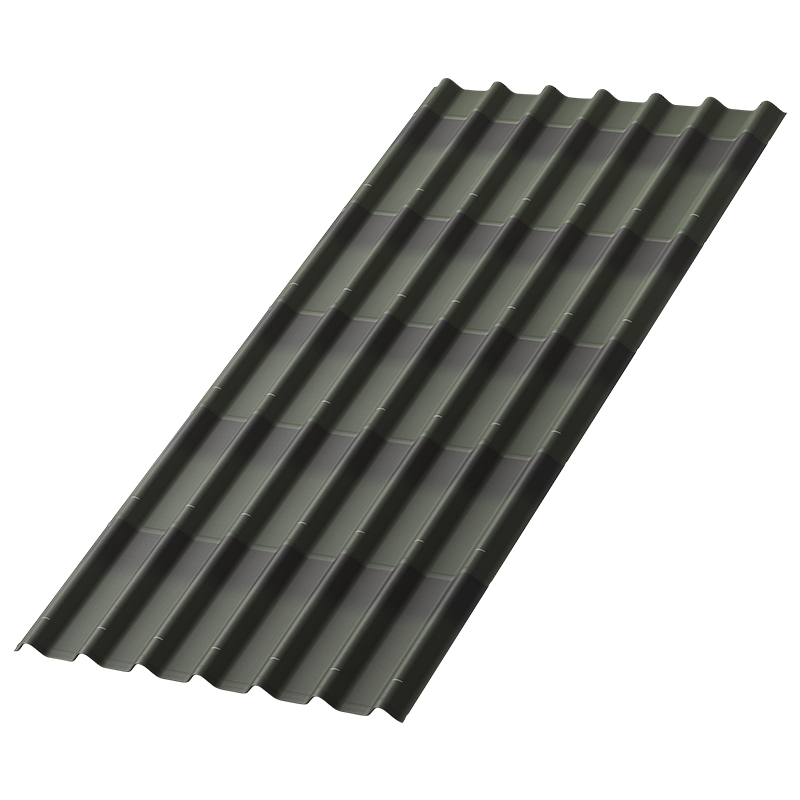 Черепица Ондулин Зеленый 1950x960 мм