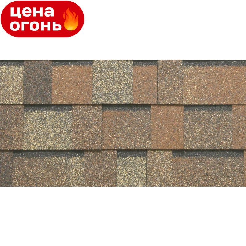 Гибкая черепица Керабит Лапландия PREMIUM Каштановый ламинированная SBS-битум 2,57 м²