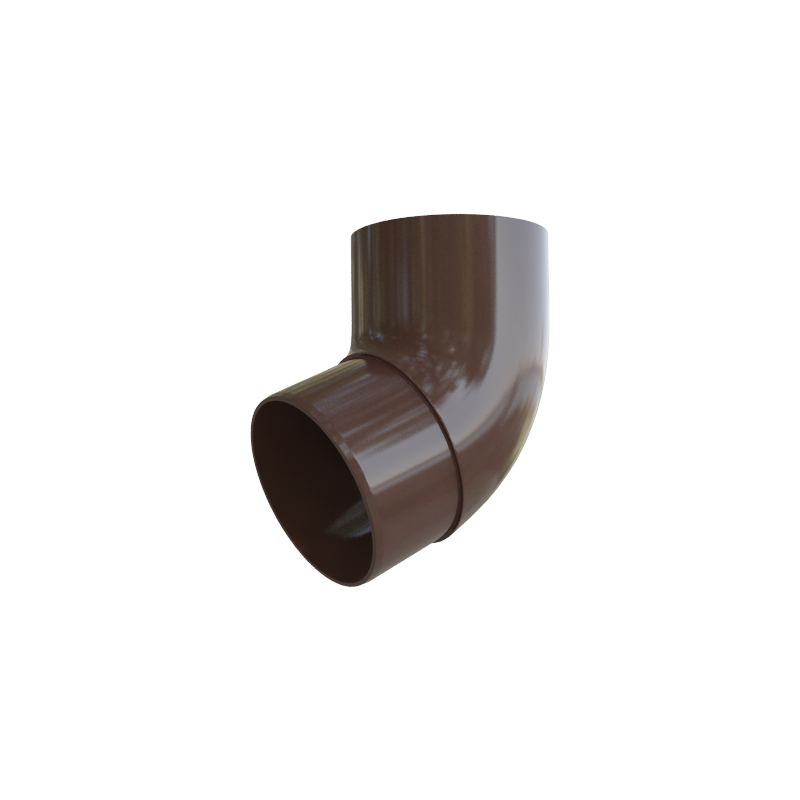 Колено трубы 67° Альта-Профиль Элит D95 Коричневый