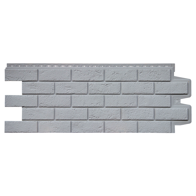 Фасадная панель Grand Line Classic Состаренный кирпич Серый