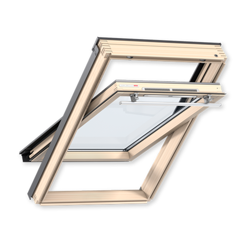 Окно мансардное Velux Стандарт Woodline 55x98 ручка сверху GZR CR04