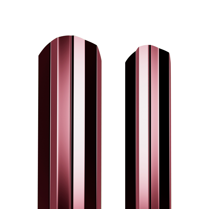 Штакетник металлический 100 мм М-образный 2000 мм фигурный PE 0,4 мм RAL3005