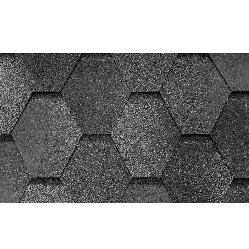 Гибкая черепица Керабит Лапландия Гекса K Антрацитовый SBS-битум 3 м²