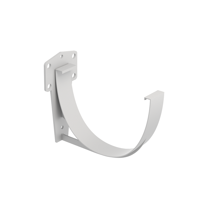 Кронштейн желоба карнизный NoBrand D120 Пломбирный RAL9003